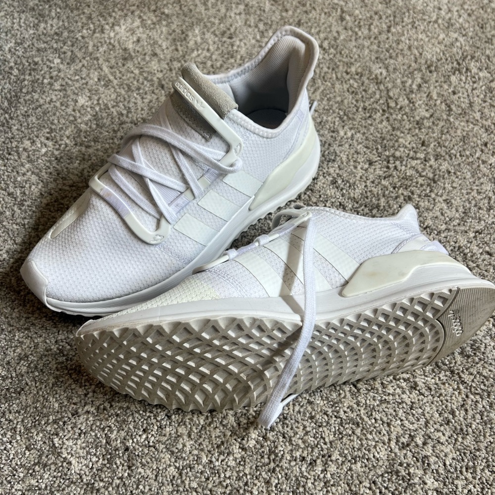 Adidas All-White Mesh Sneakers